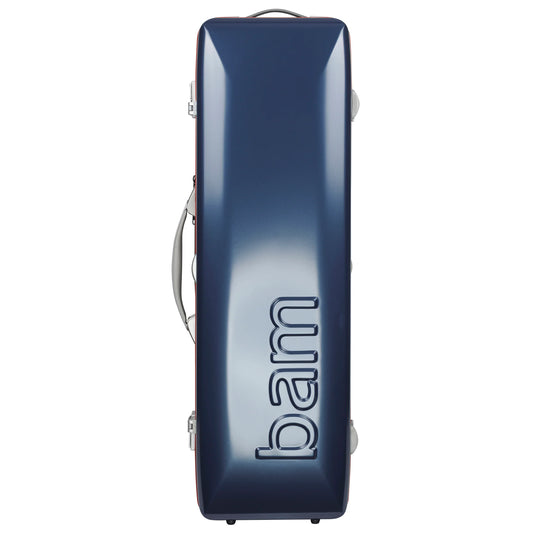 BAM Graffiti Hightech oblong violin case, blue & red | Metzler Violins