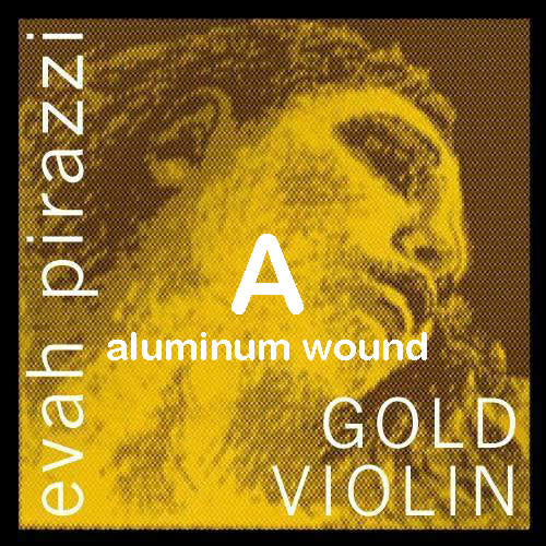 EVAH PIRAZZI GOLD violin A string, aluminum | Metzler Violins