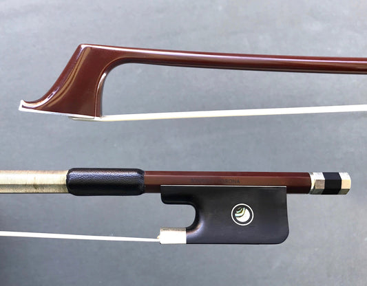 JonPaul CORONA carbon fiber nickel cello bow with brown finish, USA