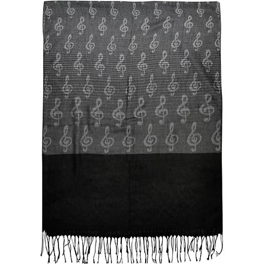 Musical Pashmina Scarf - Black