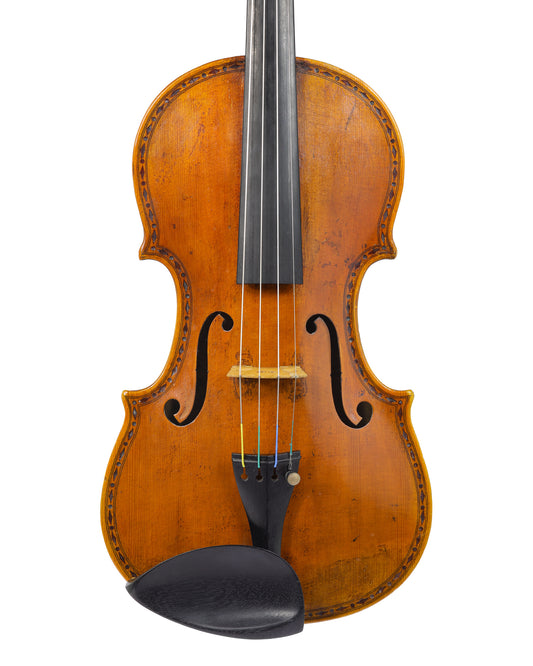 Michael Fischer inlaid violin, 2000, copy of Nicholaus Gagliano, Los Angeles, USA | Metzler Violins