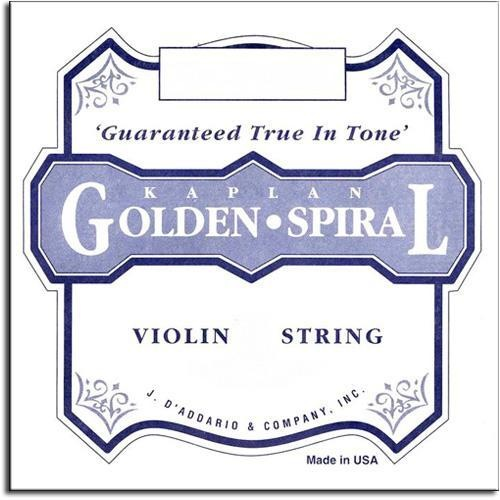 D'Addario Kaplan Golden Spiral Solo violin E string, medium, loop-end