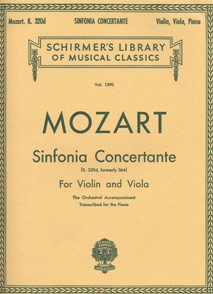 Mozart, W.A.: Sinfonia Concertante in Eb Major, K.364 (violin, viola, and piano)