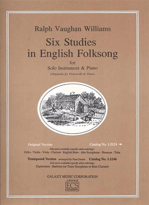 Vaughan Williams, Ralph: 6 Studies in English Folksong (viola & piano)