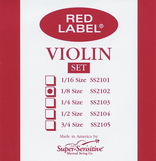 Red Label violin set 1/16
