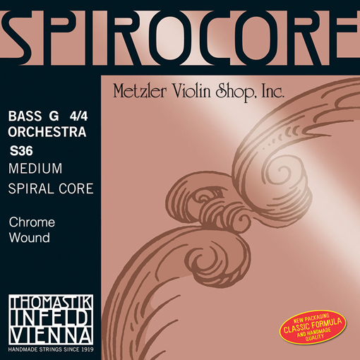 SPIROCORE chrome-wound Bass G string, 3/4 orchestra, by Thomastik-Infeld