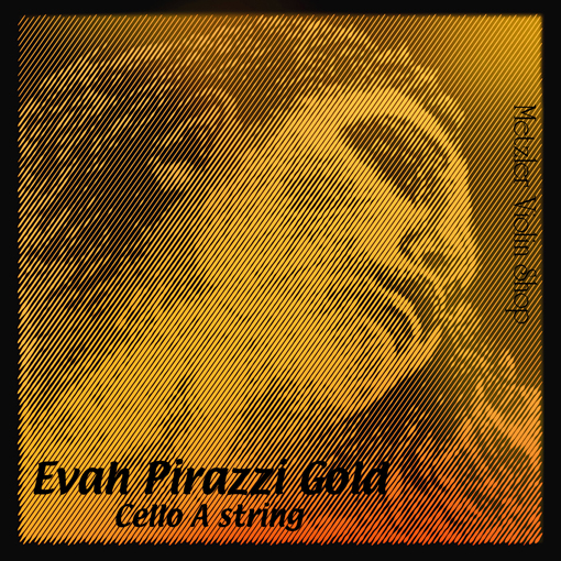 EVAH PIRAZZI GOLD cello A string, chrome steel on steel | Metzler Violins