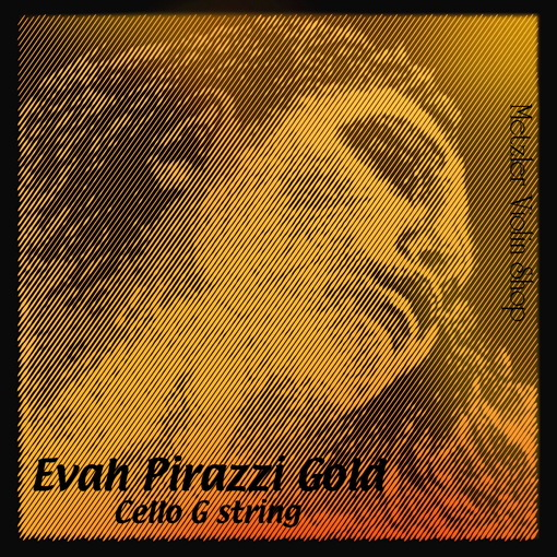 EVAH PIRAZZI GOLD cello G string, tungsten on rope core | Metzler Violins
