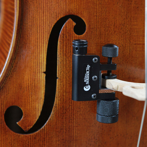 REALIST cello SoundClip clamp-on transducer (pickup) with 1/4'' jack & volume control