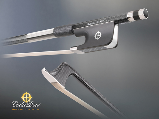 Coda DIAMOND SX Cello bow, with GlobalBow Technology (Full Size), USA