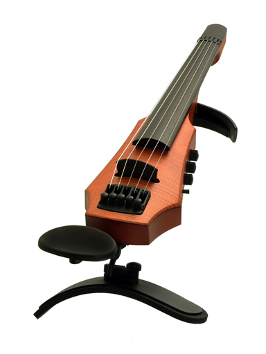 NS Design CR5 electric 5-string violin, Amber, with case. Czech Republic