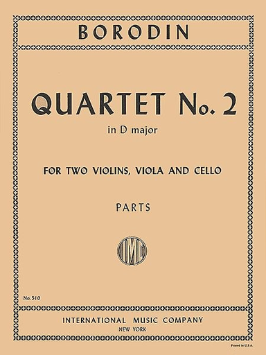 Borodin: (parts) String Quartet No.2 in D Major (string quartet) IMC