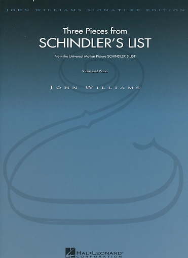 Williams, J.: Three Pieces from Schindler's List (violin & piano) Hal Leonard