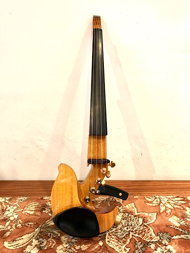 Jordan 4 string osage orange electric violin with case