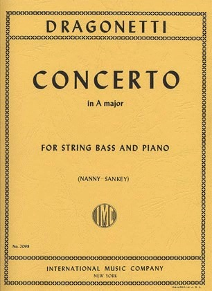 Dragonetti, Domenico: Concerto in A (bass & piano) IMC