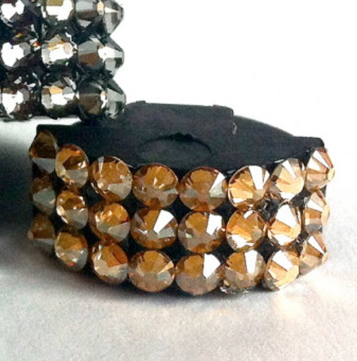 Baroque Bling Viola Mute ''Golden'' Swarovski Crystals