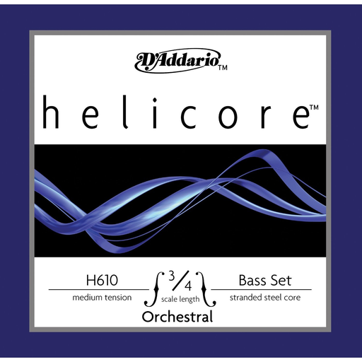 D'Addario Helicore Orchestra 3/4 bass string set, medium