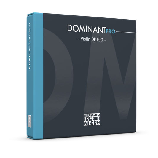 DOMINANT PRO violin string set, tin-plated E, Silver D