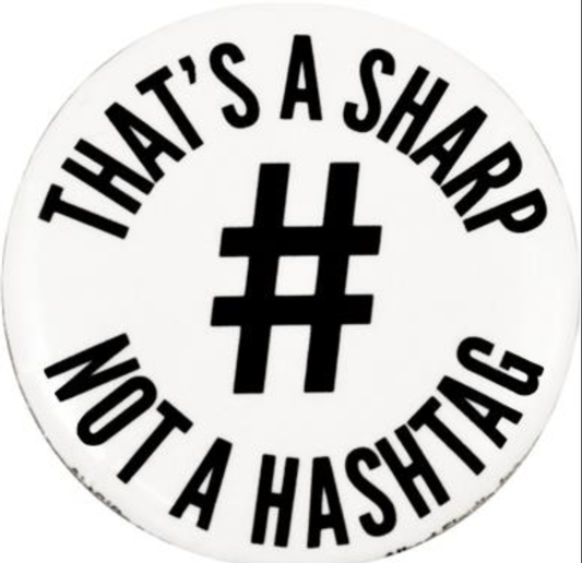 Assorted musical buttons (pins)